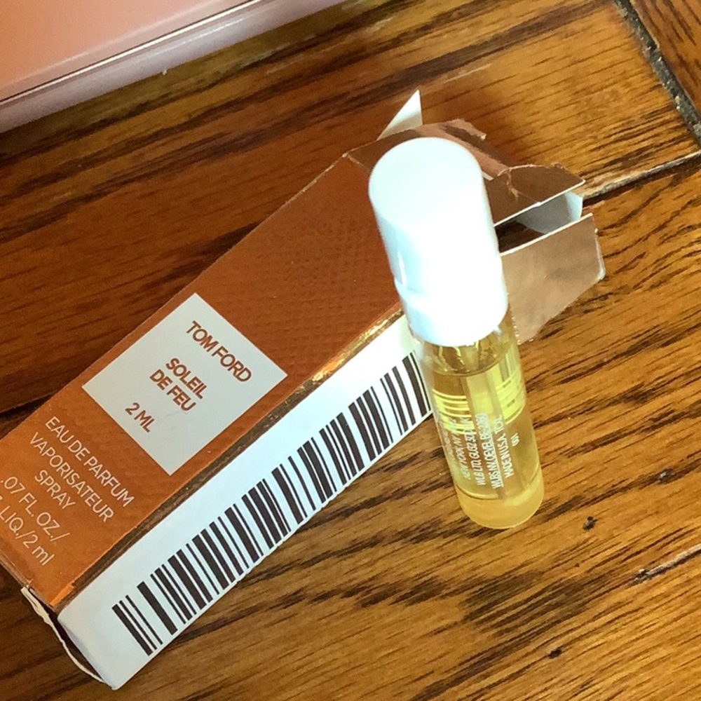 Tom Ford Soleil de Feu 2ml Sample - Metallic Orange Box perfum